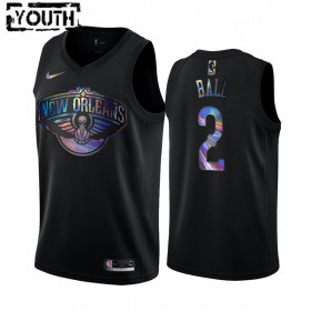 Camiseta Niños NBA New Orleans Pelicans Lonzo Ball 2 Iridescent HWC Collection Swingman